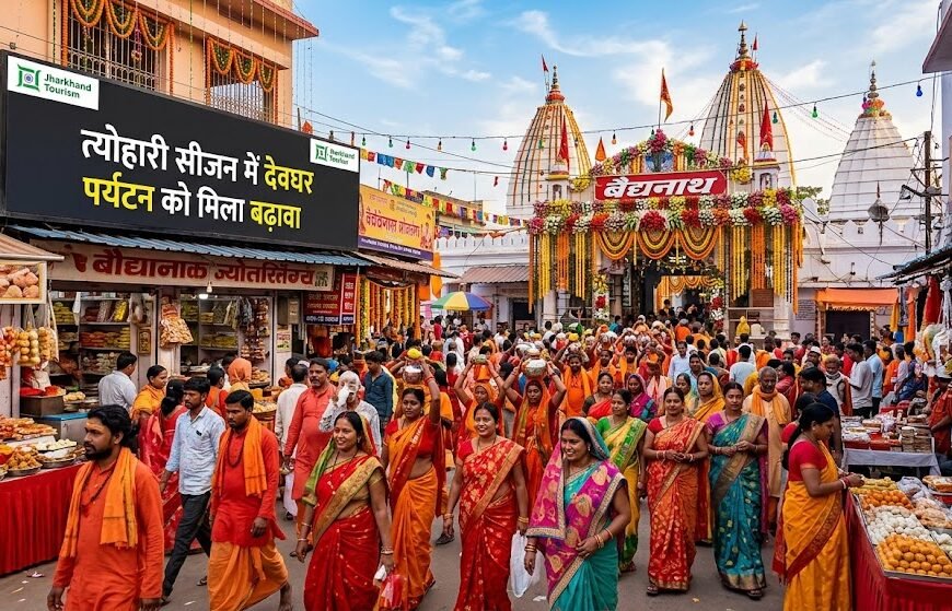 त्योहारी सीजन में देवघर पर्यटन को मिला बढ़ावा